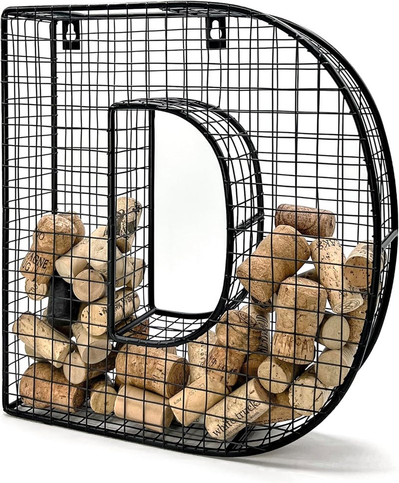 Oeno Wine Cork Holder Metal Display Collector Full Alphabet Display Letters & More (D) - Image 3